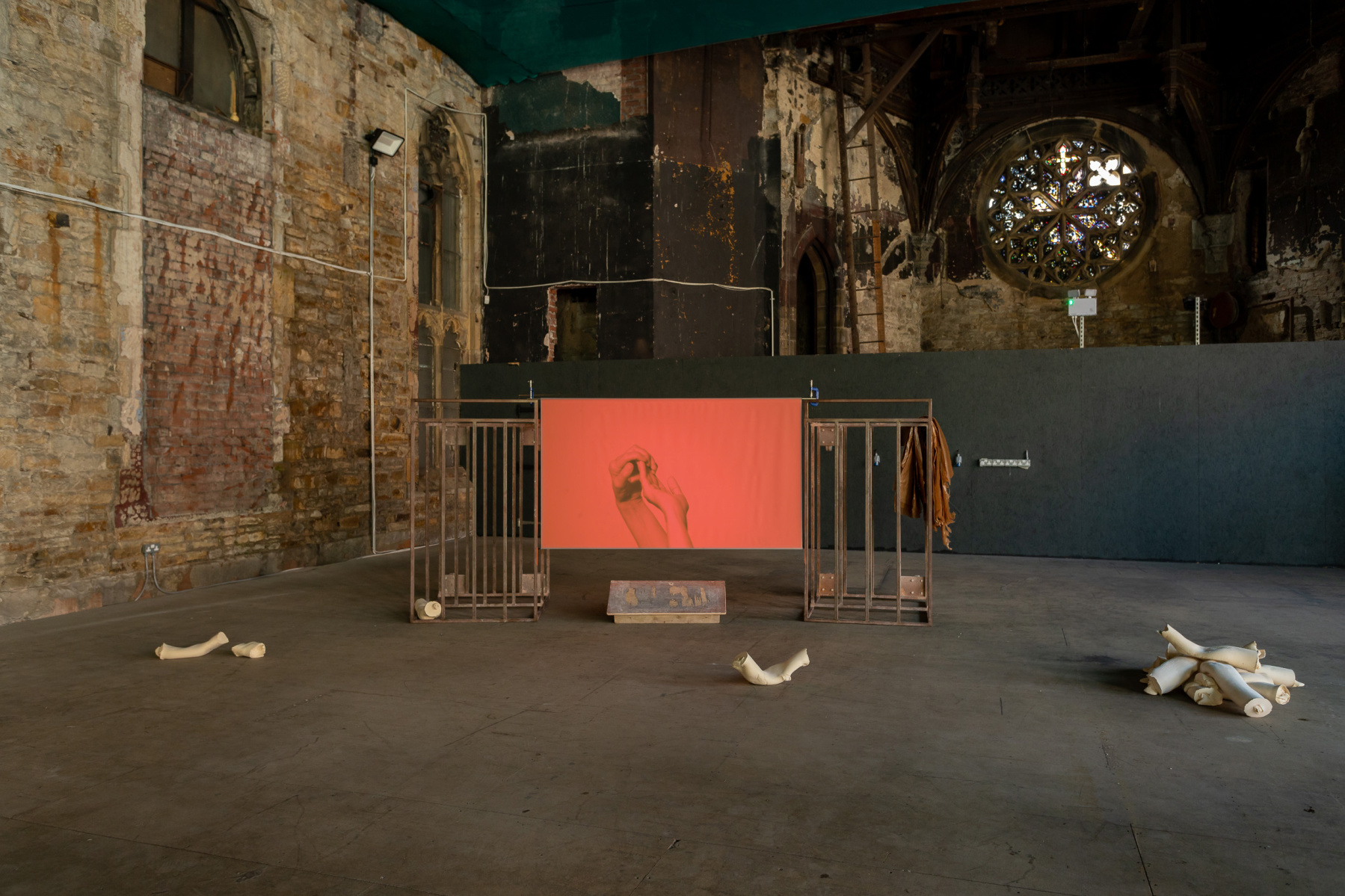 Installation view of 'Articulations' showing 'Compassionate Attention' at The National Festival of Making, Blackburn, UK