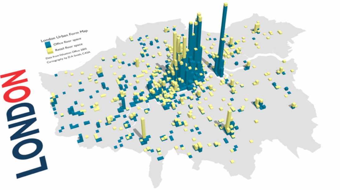 London 3D Urban Form Density Map