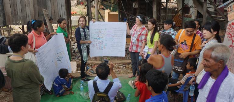Student participating in fieldwork in Phnom Penh, Cambodia