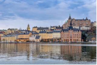 Stockholm water and skyline