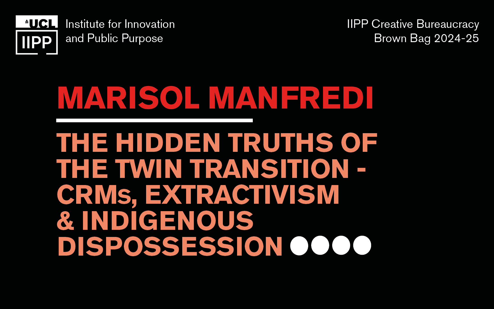 marisol Manfredi brown bag lecture