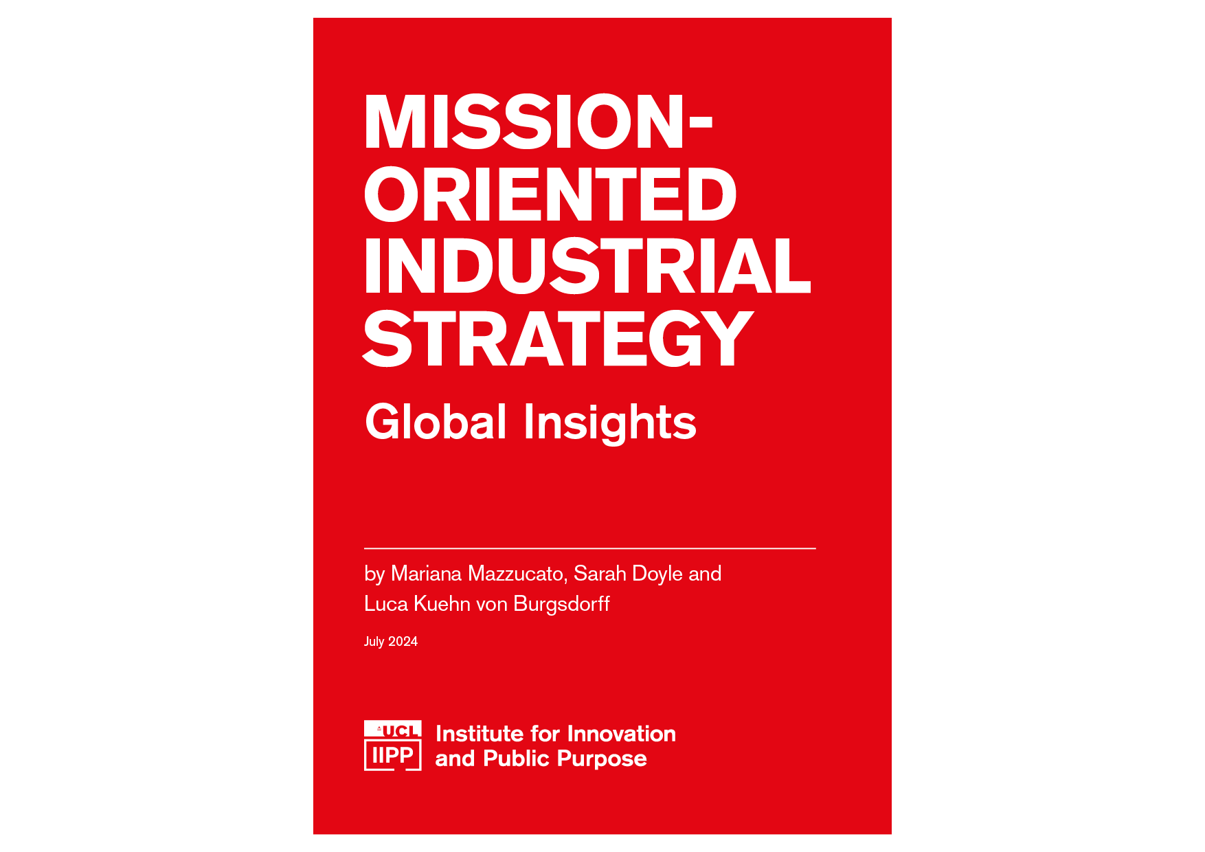 Mission-oriented industrial strategy