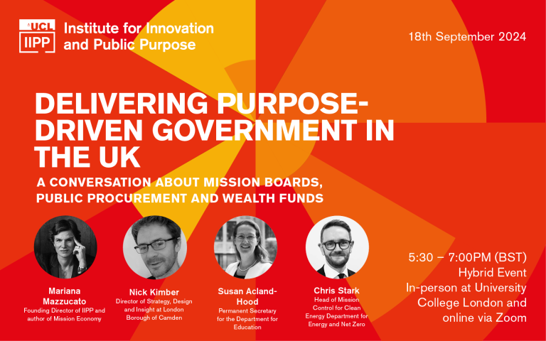 Delivering purpose-driven government in the UK