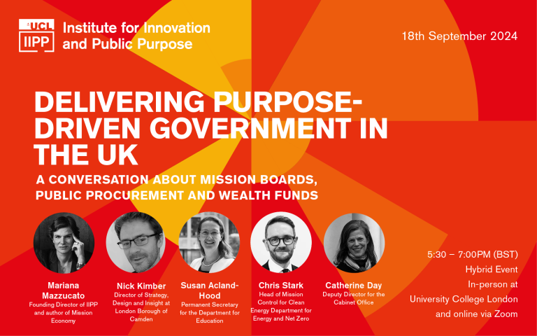 Delivering purpose-driven government in the UK