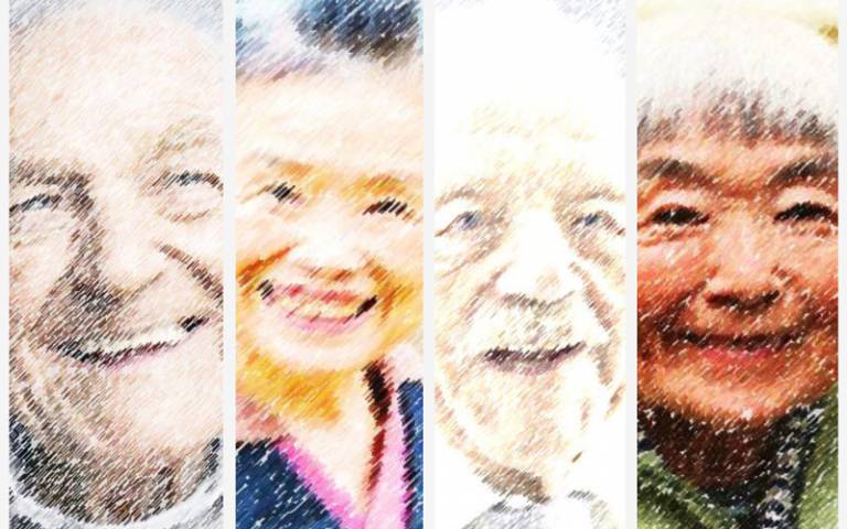 Four faces from ageing populations in Japan/UK