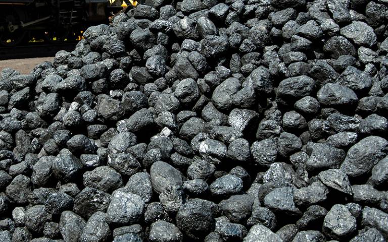 A mound of coal 