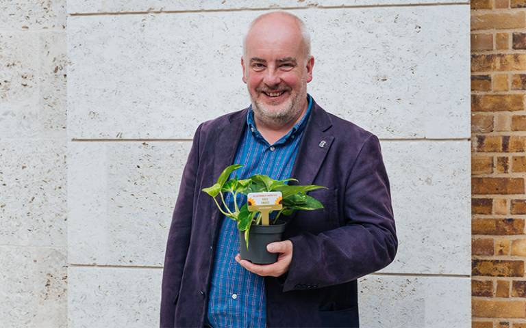 Brian O'Sullivan collecting sustainability award