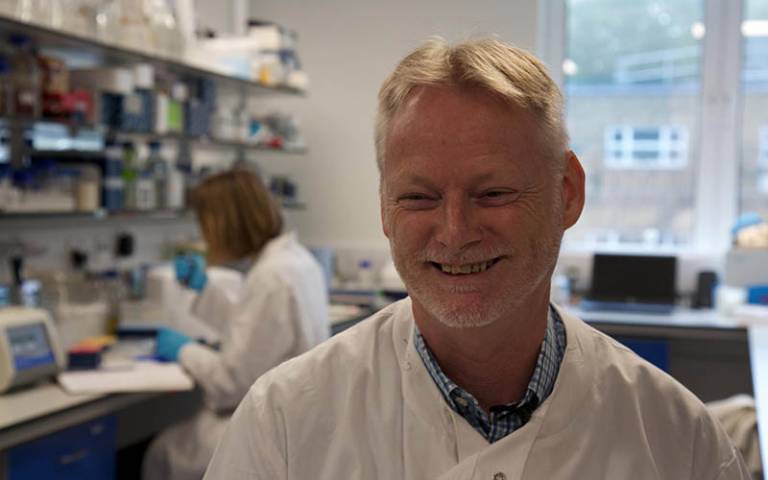 Professor John Ward in UCL Biochemical Engineering Synthetic Biology Lab