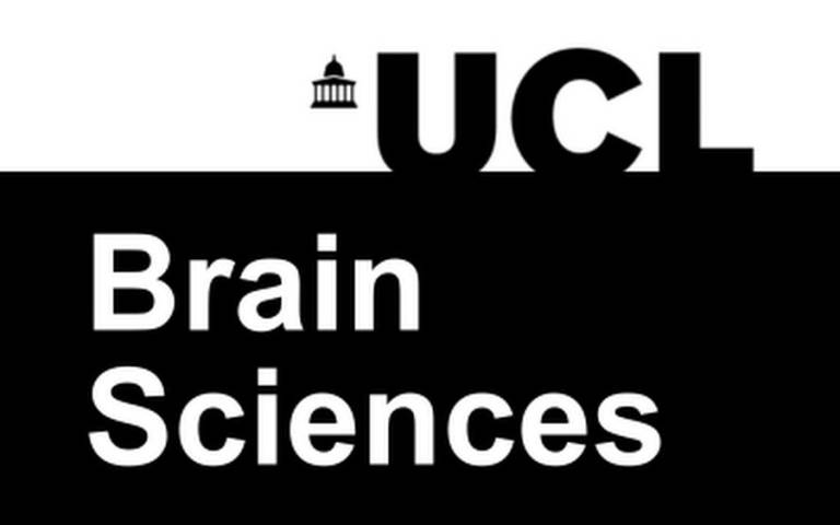 Black and white logo for UCL Brain Sciences