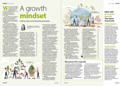 A snapshot of the LGA First article called A Growth Mindset