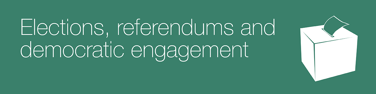 Elections, referendums and democratic engagement