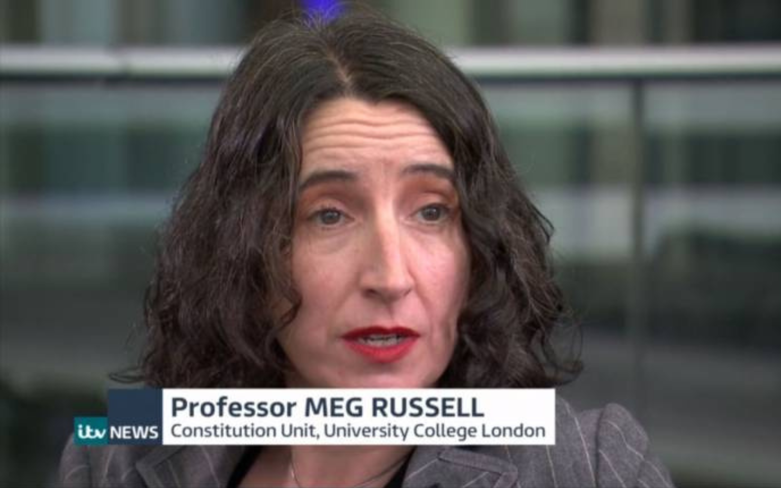 Meg Russell on ITV News.
