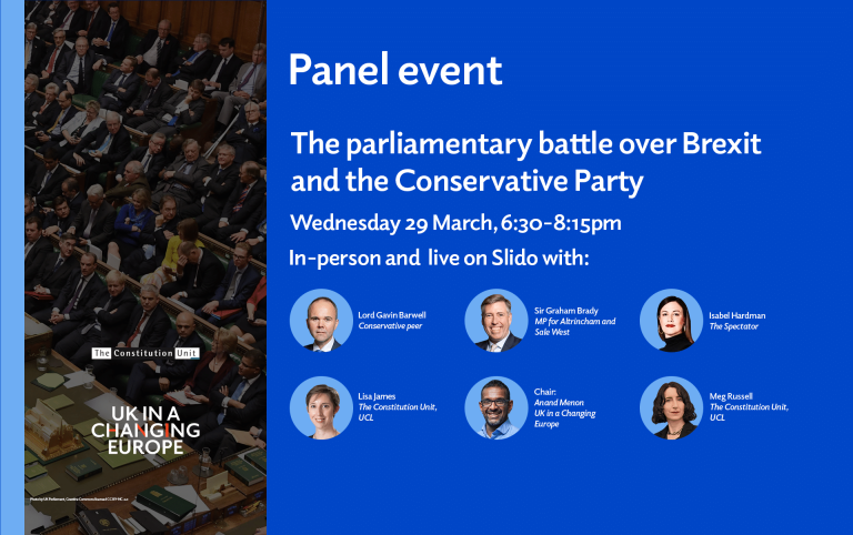 The parlimentary battle over Brexit and the Conservative Party