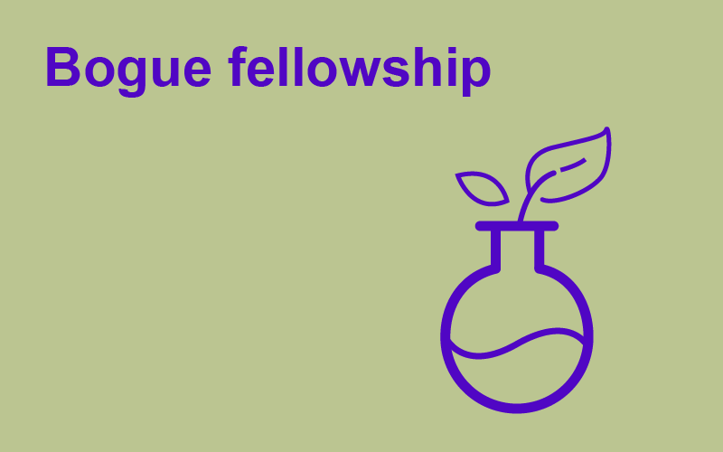 Decorative image with text displaying: Bogue Fellowship