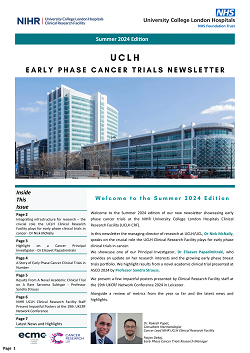 ULCH Early Phase Cancer Trials Newsletter - Summer 2024 Front Page