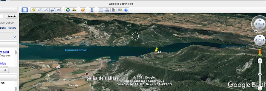 how to change google earth pro for mac scale to meters