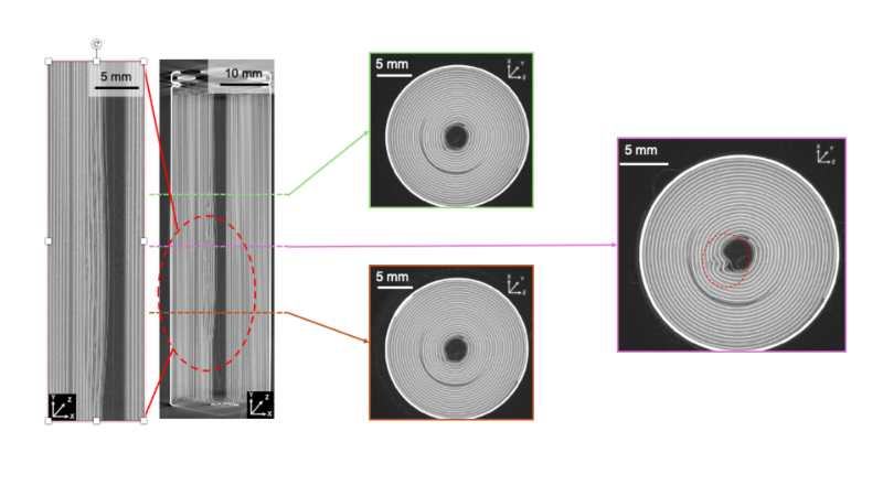 Xray scan of an LG 21 700 M50 Cell