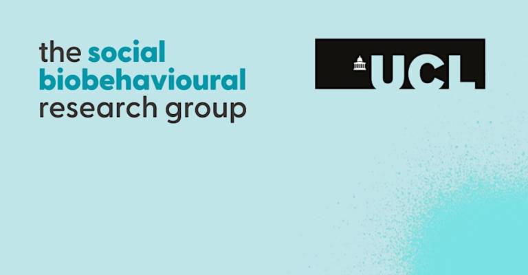 Social biobehavioural research group blue logo. 