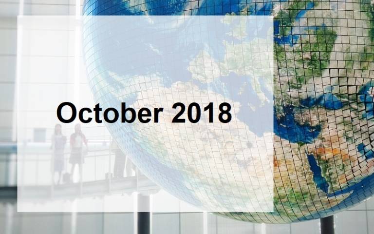 Global Events Forecast - October 2018