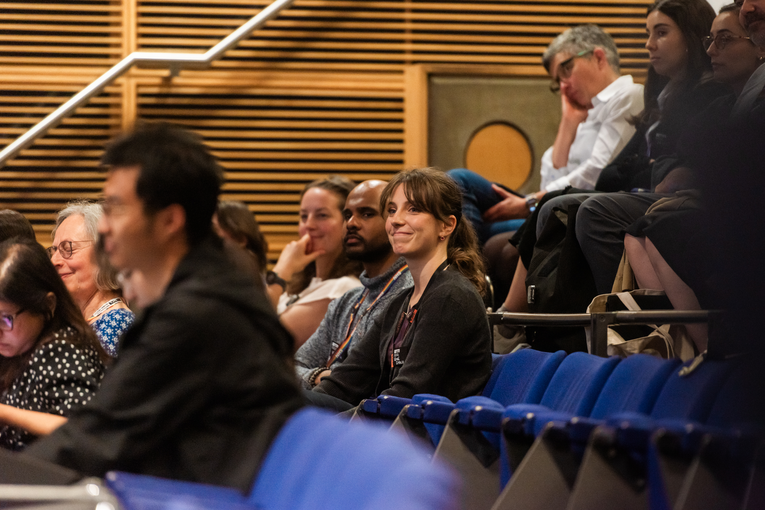 People sitting watching a lecture