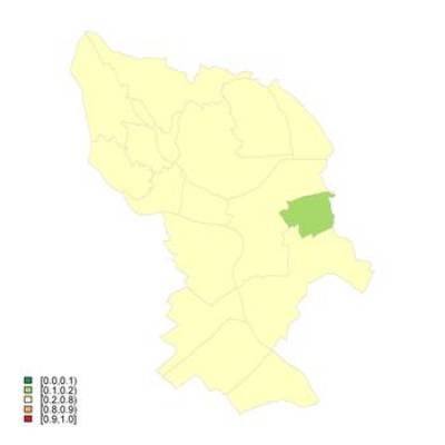 Probability that the sSMR for Men is Higher than 100