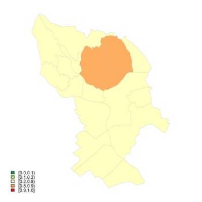 Probability that the sSMR for Men is Higher than 100