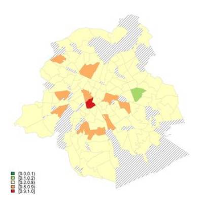 Probability that the sSMR for Men is Higher than 100