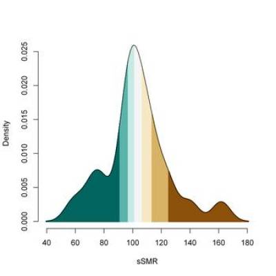 Density Function of sSMR for Men