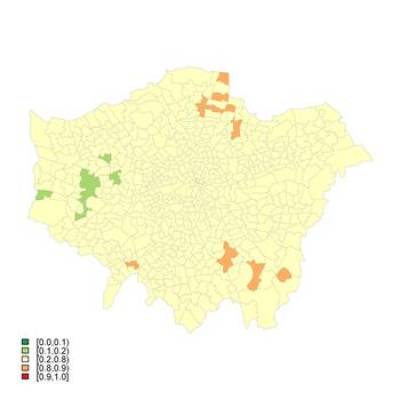 Probability that the sSMR for Men is Higher than 100