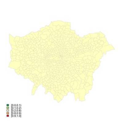 Probability that the sSMR for Men is Higher than 100