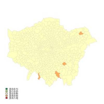 Probability that the sSMR for Women is Higher than 100