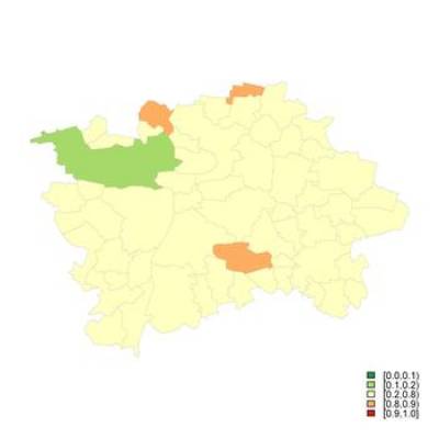 Probability that the sSMR for Women is Higher than 100