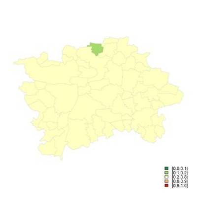 Probability that the sSMR for Women is Higher than 100