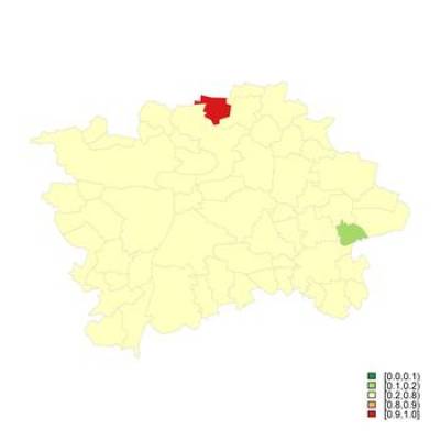 Probability that the sSMR for Women is higher than 100