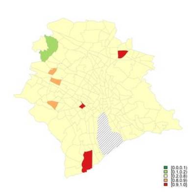 Probability that the sSMR for Men is Higher than 100