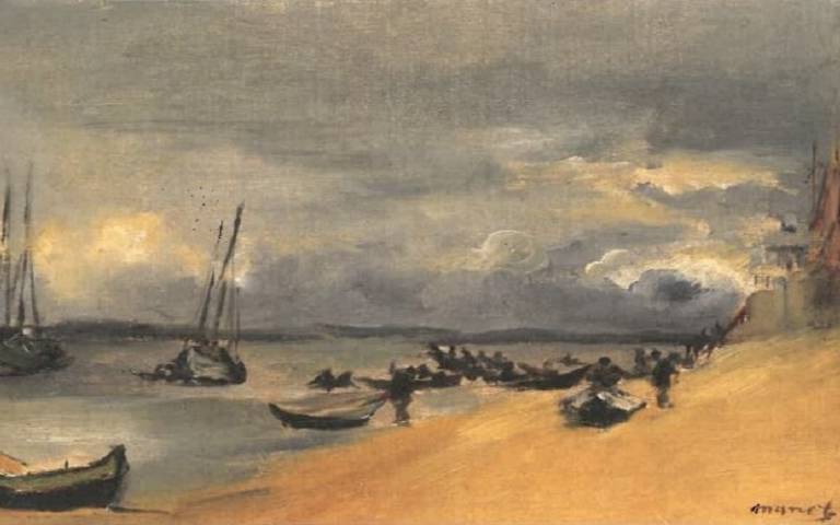 Marine, Arcachon, temps d’orage by Manet via Wikimedia
