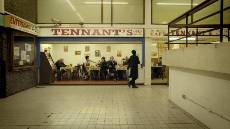 Film still from one of Shane Meadows’s films