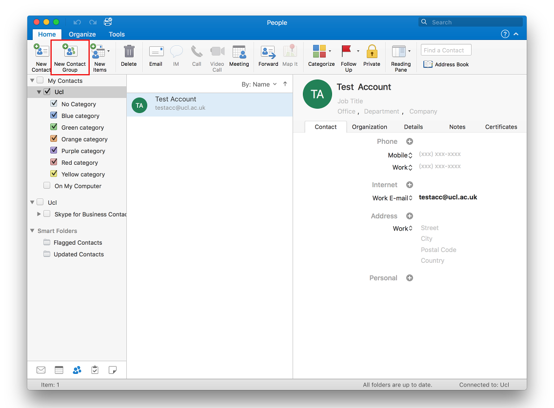 how to create outlook email distribution list