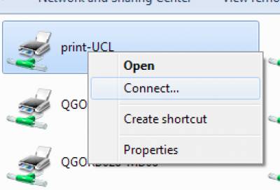Connecting to Print@UCL using a standalone Windows computer | Information Services Division UCL – University College London