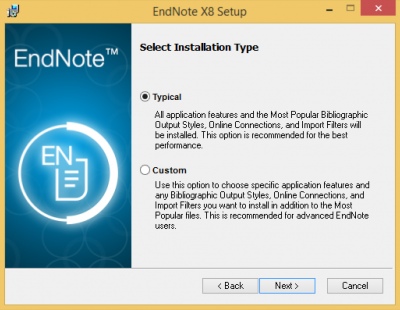 instaling EndNote 21.2.17387