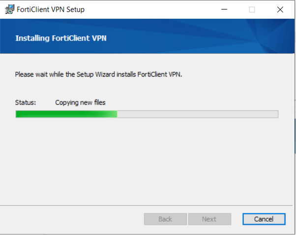 changing fortinet vpn client settings