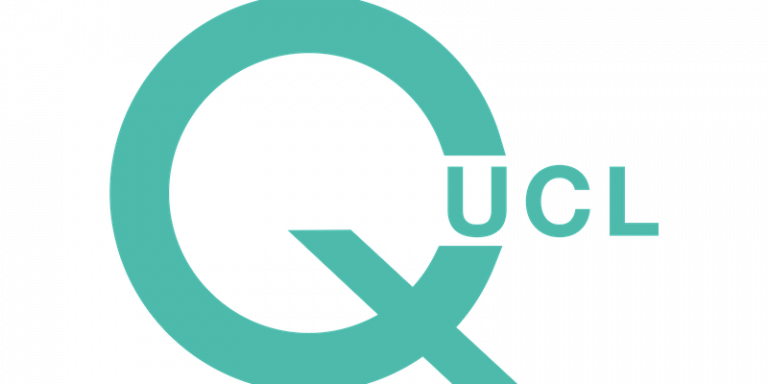 qUCL logo in blue