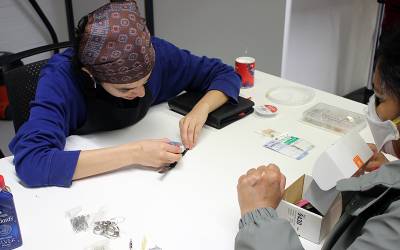 Photo of the jewellery repair station