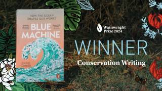 Wainwright prize blue machine graphic