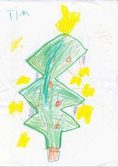 Timothy McManus: Drawing of Christmas Tree 2008