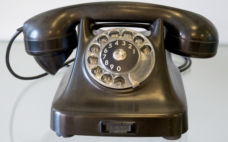 An old-style telephone from UCL Science Collections