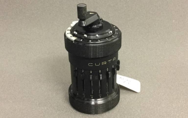 The Curta calculator, the first pocket calculator