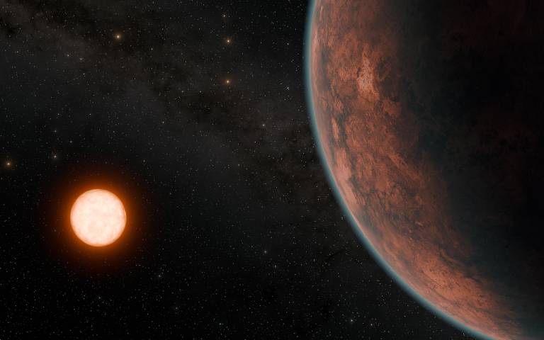 artist's impression of the planet and star