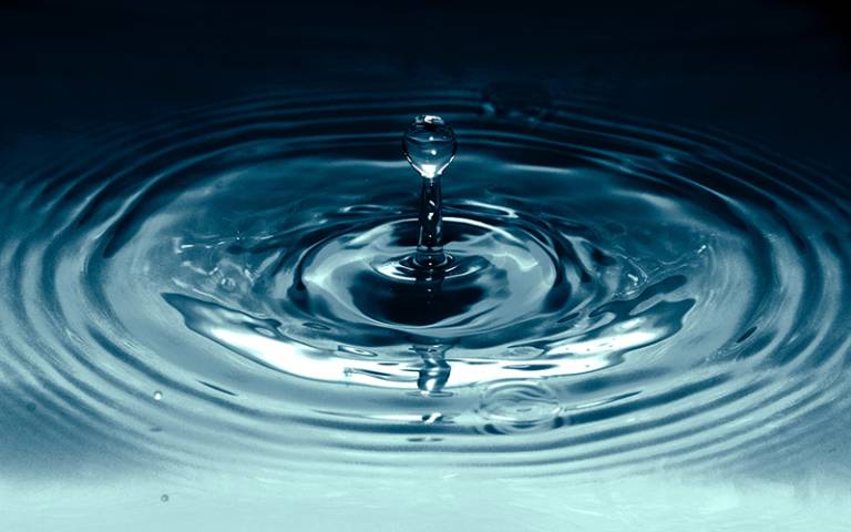 ripple effect of a droplet of water