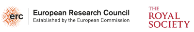 European Research Council and Royal Society Logos